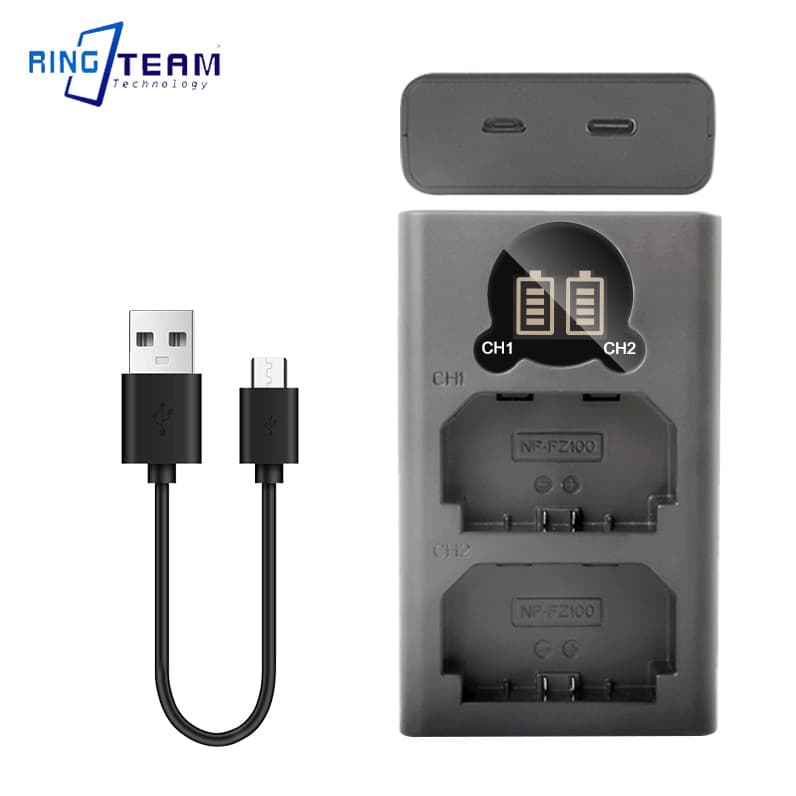 Yuntianmeng NP-FZ100 Battery Charger Dock for Sony Mirrorless A7c, 7RM3, a9m2, a7m4