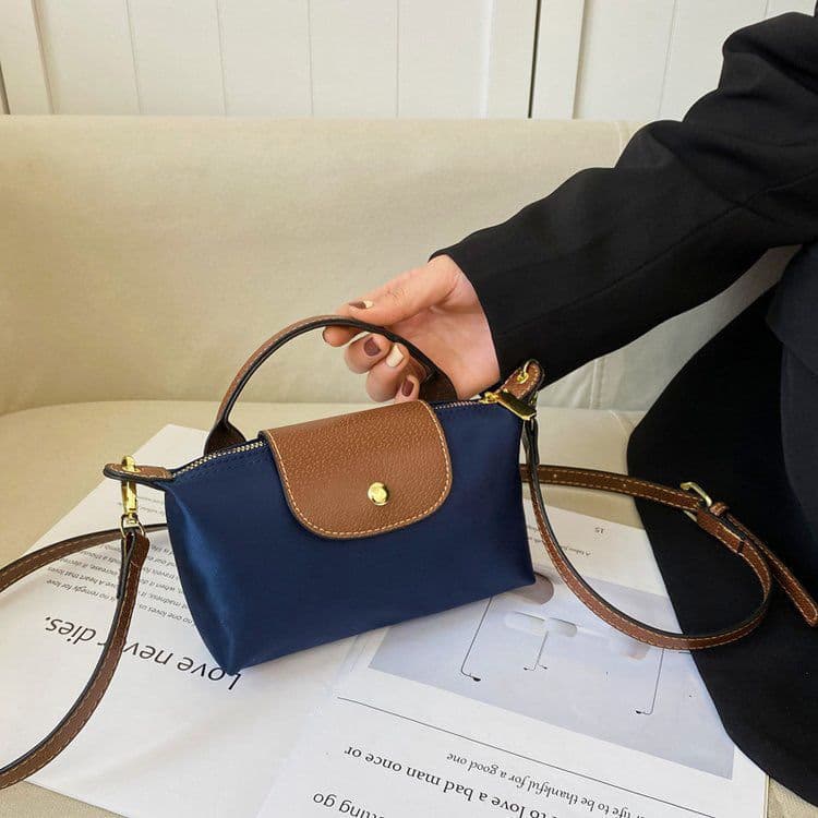 2026 Women's Crescent Bag Nylon Handbag New Mini Top Handle Shoulder Crossbody Bag