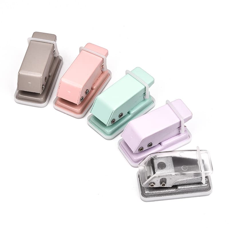 Manufacturer wholesale mini single-hole puncher portable student stationery loose-leaf hole punch DIY multifunctional customization