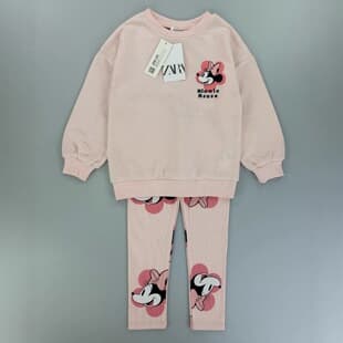 New 2-8 Years Spring/Autumn Baby Girl Kids Crew Neck Two-Piece Set Long Sleeve Pants French Terry Hoodie Set