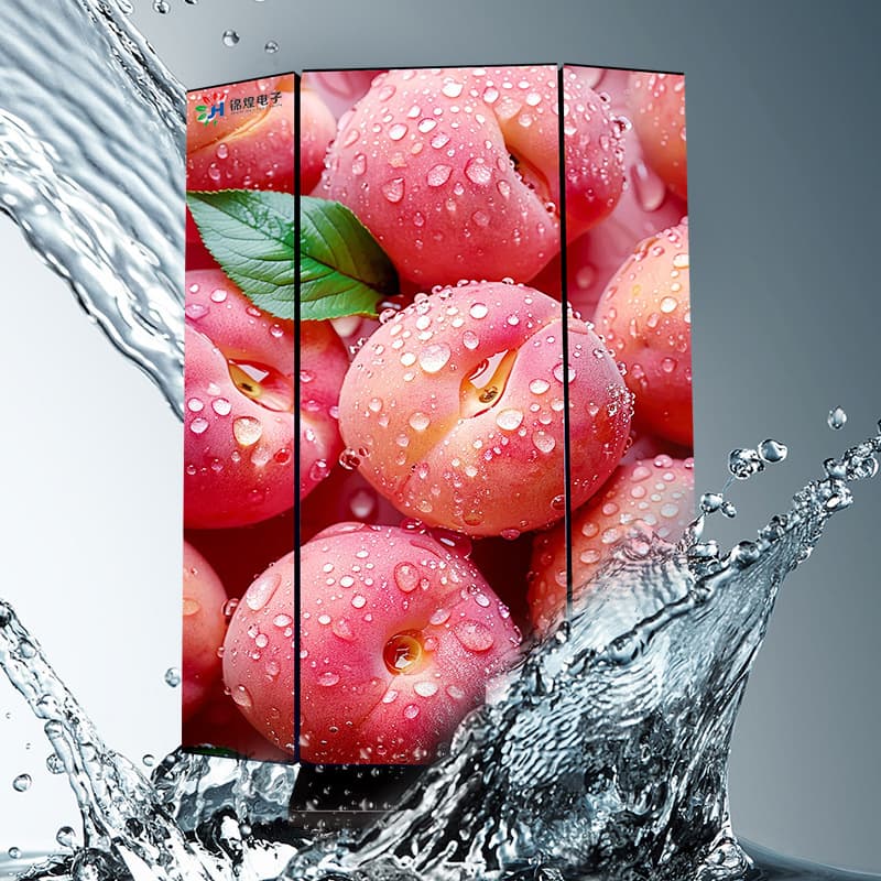 Cross-Border LED Poster Screen P1.86 Electronic Display Floor Standing Double-Sided Advertising Foldable Screen Display Screen