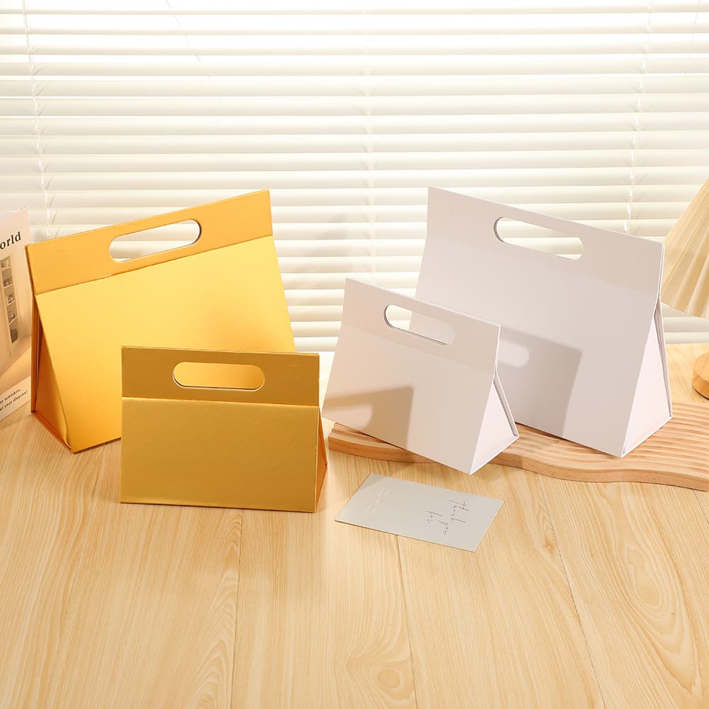 Wholesale export flip-top folding boxes, solid color packaging boxes, cross-border folding gift boxes, one-piece folding gift boxes.