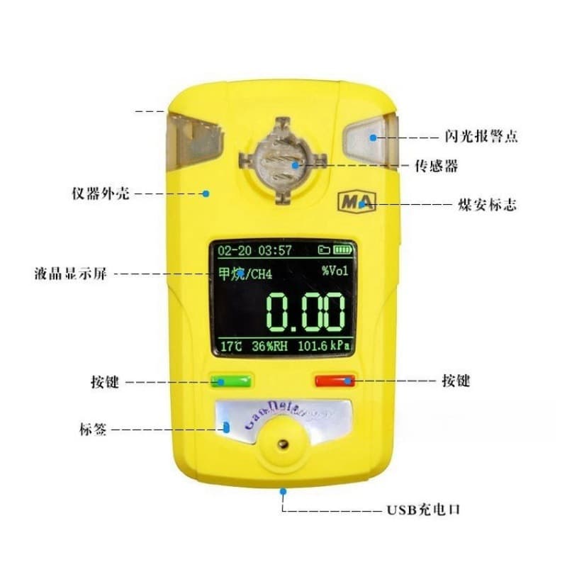 CAH200 Mining Ammonia Tester, Portable Ammonia Tester with Imported Sensor Ammonia Alarm