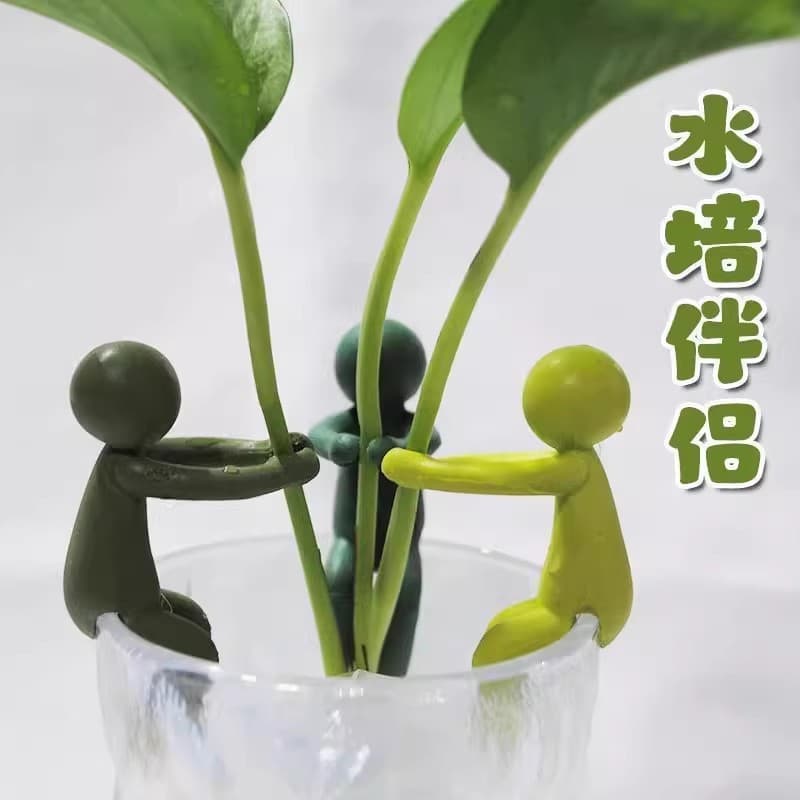 Hydroponic plant fixed growth shape anti-falling companion righting branch desk decoration gardening fixator