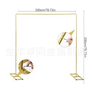Factory Wholesale Export Wedding Arch Round Square Gold White Stand Props Background Decoration Party Gathering