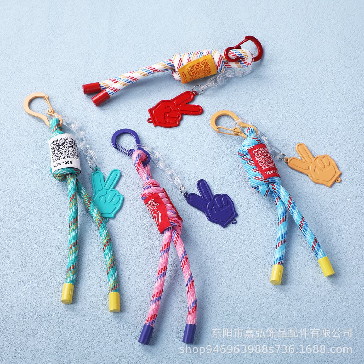 In Stock Backpack Keychain Lanyard Handwoven Key Rope Children's Jeans Clothing Accessories Fashion Accessories