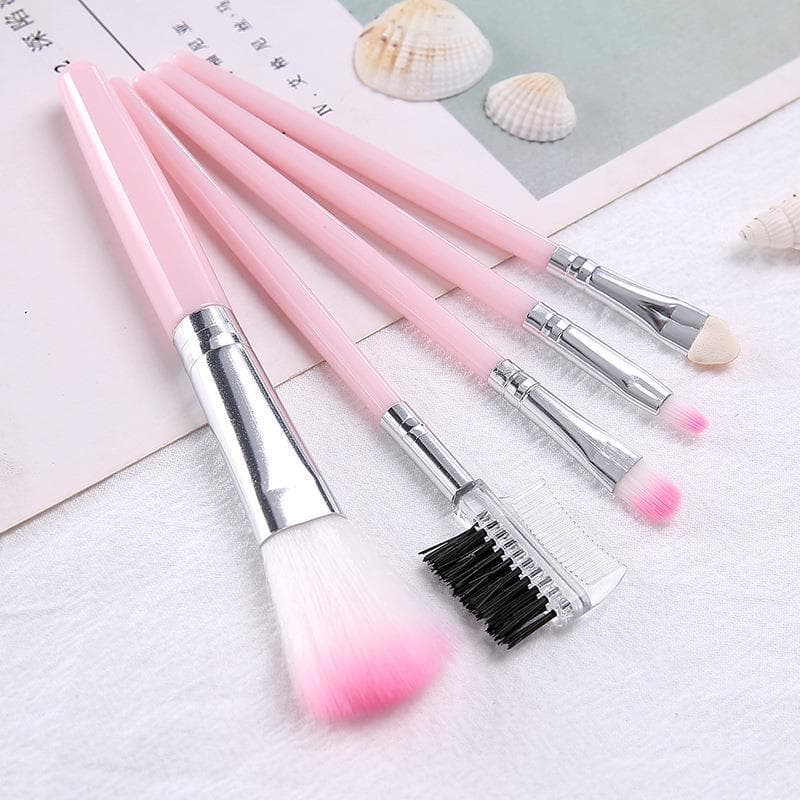 5-Piece Makeup Brush Set for Beginners, Super Soft Full Set Professional Blush Brush, Eyeshadow Brush Set, Foundation Brush