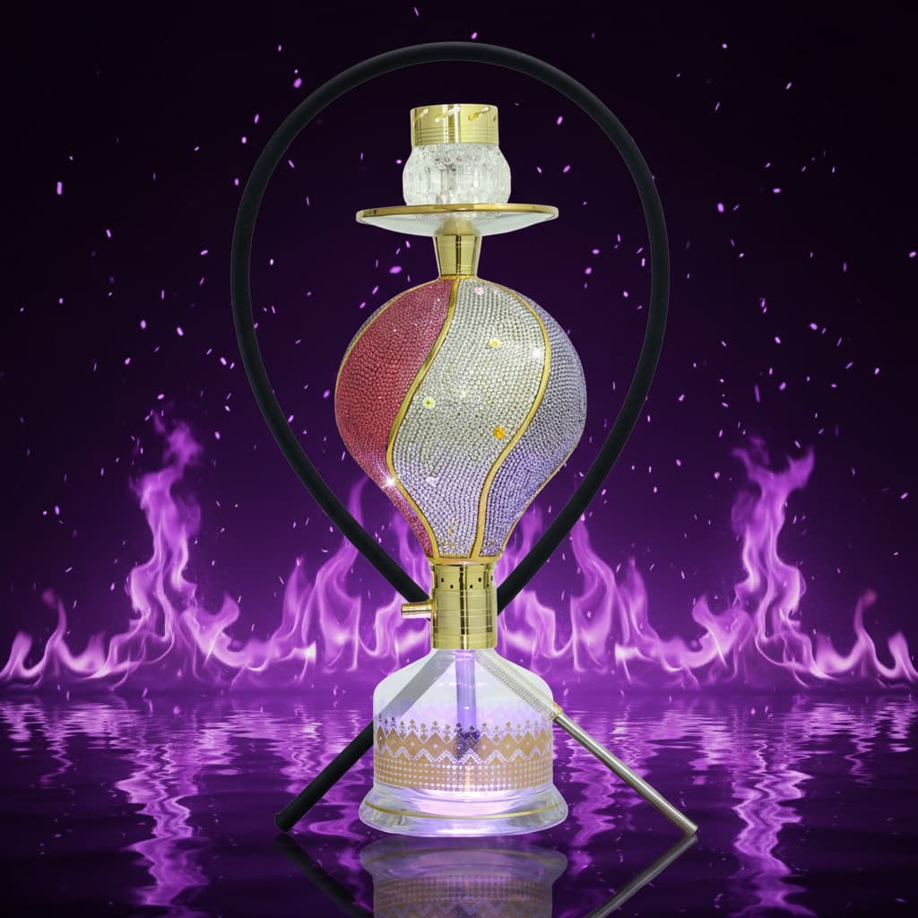 Cross-Border Supply Arabic Hookah Resin Craft Shape, Romantic Diamond Turkish Hot Air Balloon, Shisha Hookah