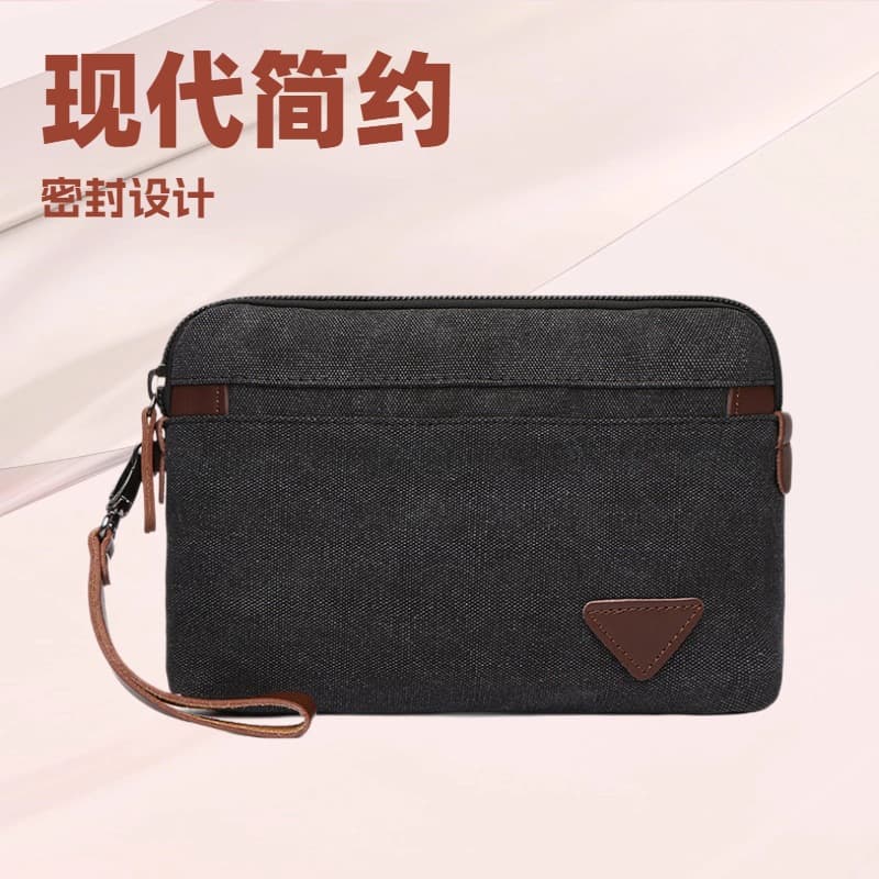 Manufacturer Wholesale Men's Wallet Long Wallet Coin Purse Handbag Armpit Bag Mobile Phone Bag Large Capacity Clutch Bag