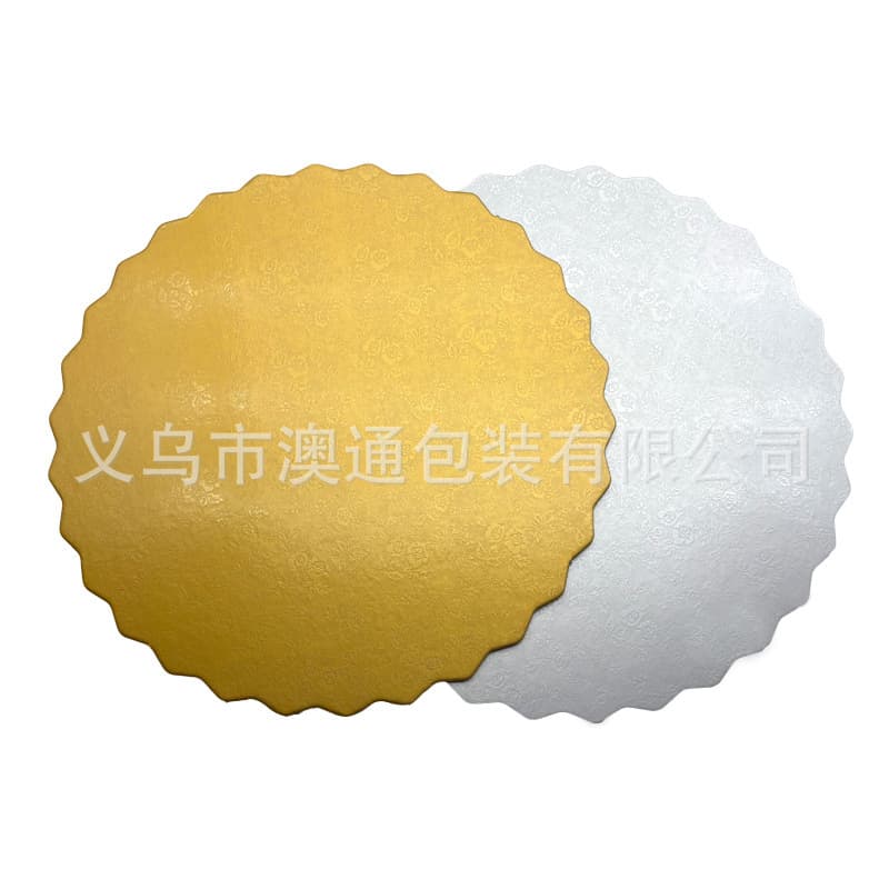 Custom embossed round lace cake base cardboard cake mat cake tray cake board