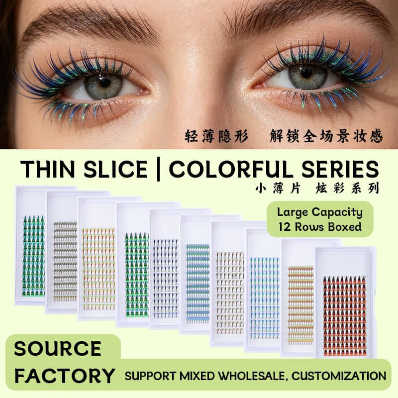 Colorful A-Shape Winged Lash Various Styles Eyelash Extension