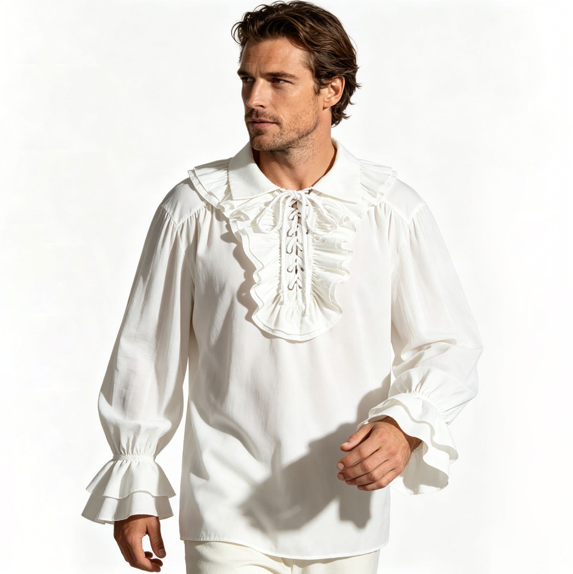 Hot-selling medieval costume Renaissance Gothic ruffled shirt pirate blouse stage performance wear