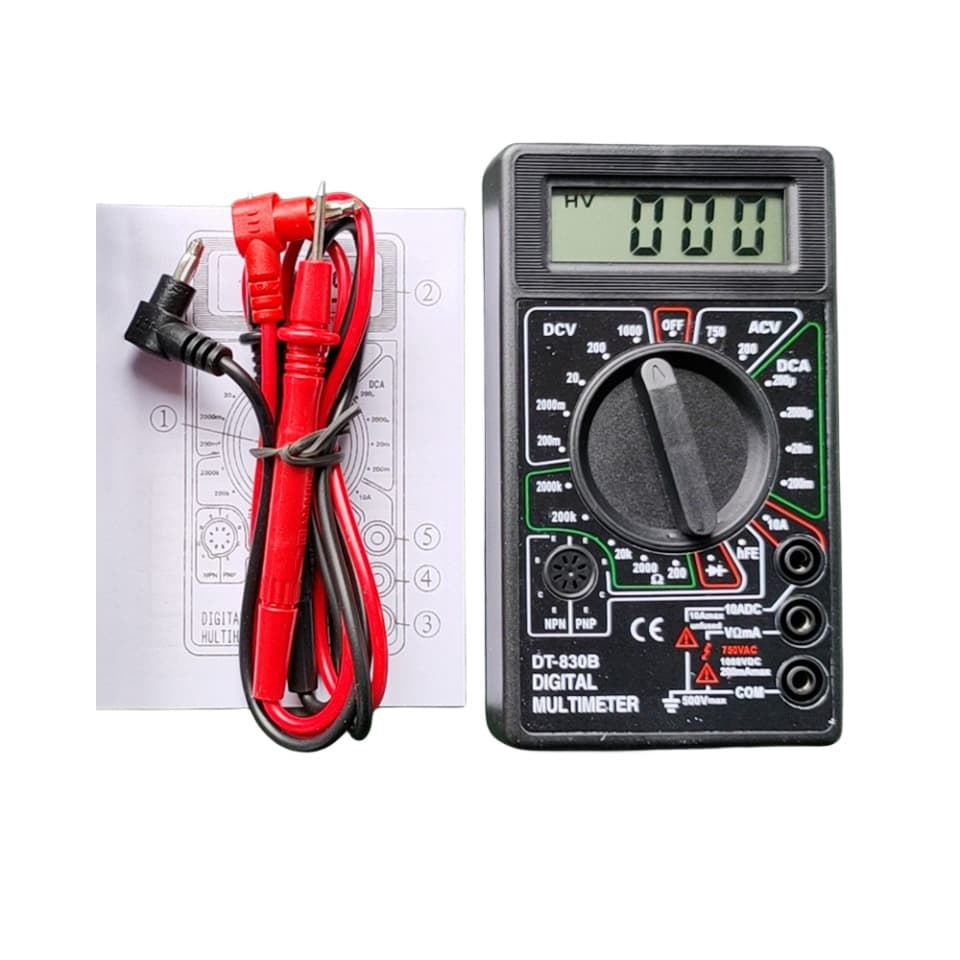 DT-830B mini digital multimeter electrician inspection and repair digital display multimeter handheld multimeter