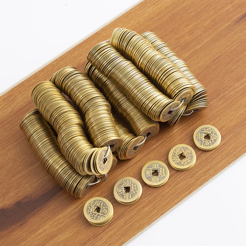 Antique Chinese Five Emperors Coins Brass Replica Ancient Coin Collectible Brass Craft Wholesale