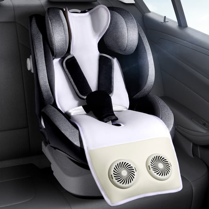 All-season cooling mat, summer ice silk single seat ventilated car seat cushion, child safety seat cooling mat