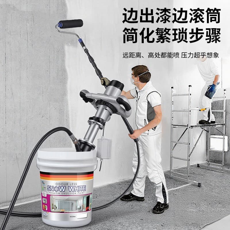 Roller Multifunctional Electric High-Pressure Sprayer for Putty Powder, Waterproof Coating, Real Stone Paint, Cement Slurry, and Paint Spraying Machine