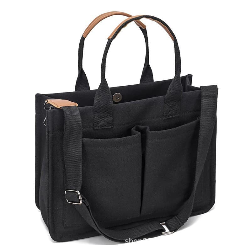 Amazon New Women's Large Canvas Tote Bag Laptop Crossbody Bag Mom Bag Handbag