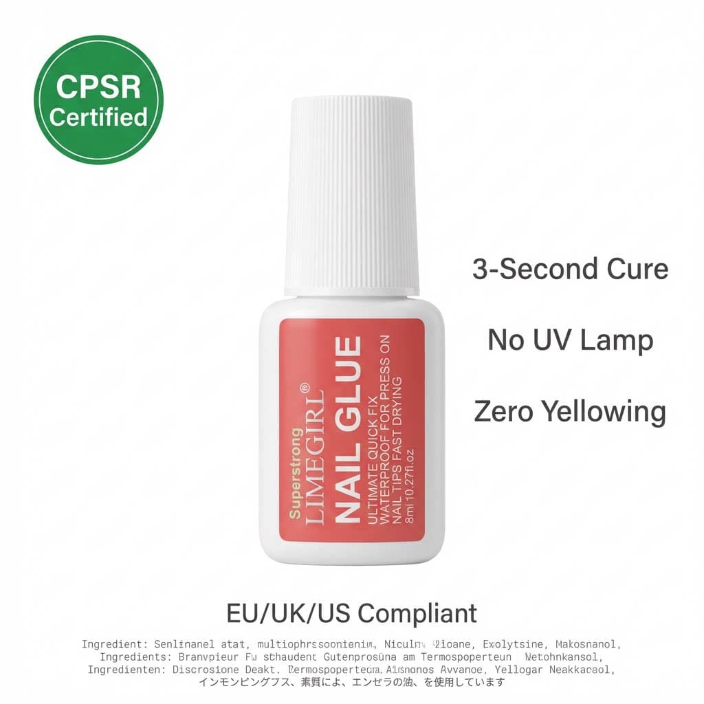Cross-border Nail Wearing Glue Quick-drying Eco-friendly Patch Glue Super Strong Adhesion No Yellowing