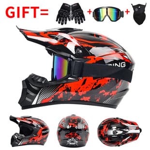 Export DOT Certified Motocross Full Face Helmet Mountain Bike Downhill Cycling Safety Helmet