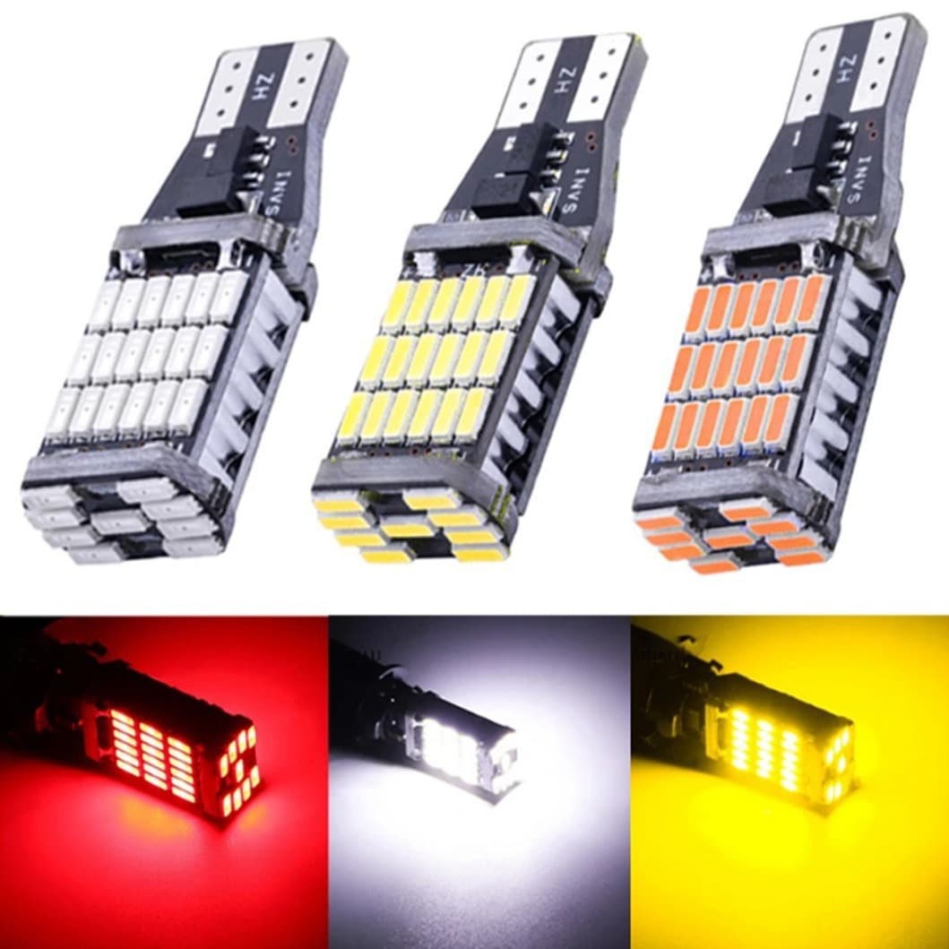 Car LED Backup Light Decoding T15 4014 45SMD High Brightness Turn Signal Light Position Light Motorcycle Small Light