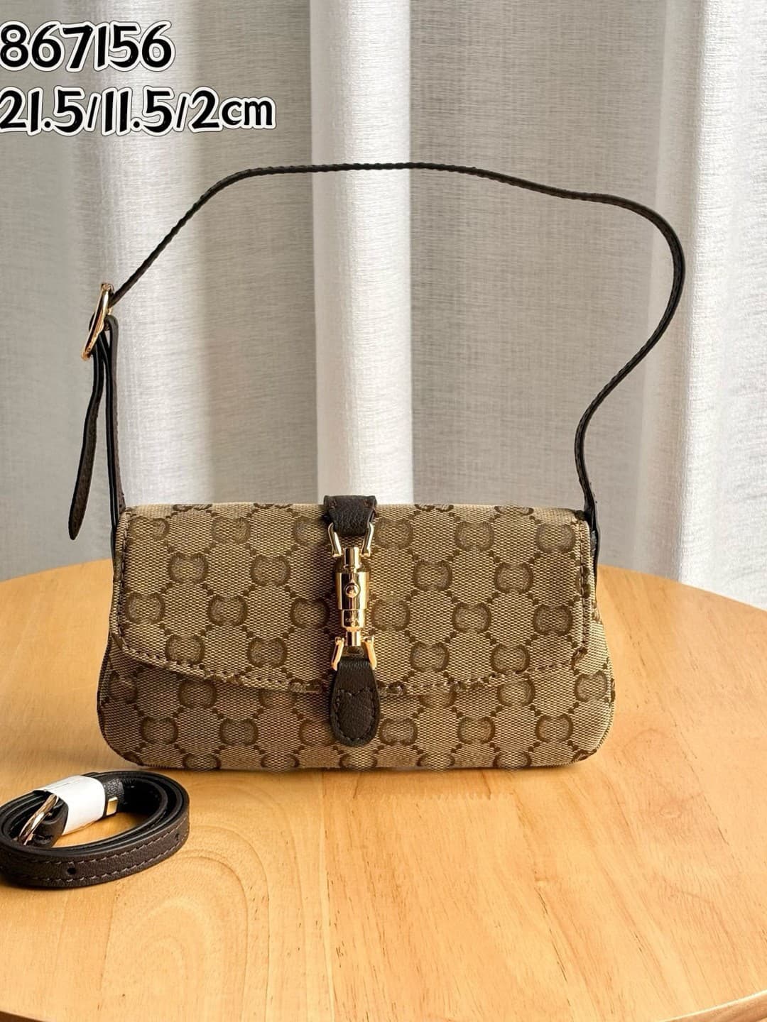 26 New Korean Style Handbag Double GG Simple Elegant Cowhide Canvas Versatile Fashion Shoulder Crossbody Bag Cross-border