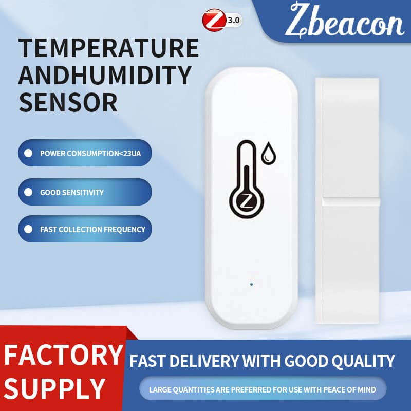 Zigbee 3.0 Temperature and Humidity Sensor, High Precision, High Sensitivity Wireless for Home Assistant