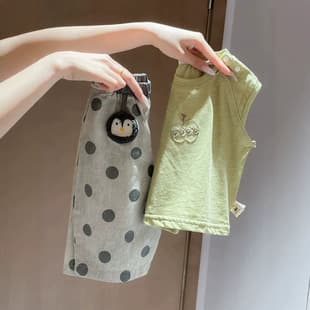 Boys Baby Summer Apple Vest Two-Piece Set Boys Polka Dot Wide Leg Pants White Green T-Shirt A Class Set