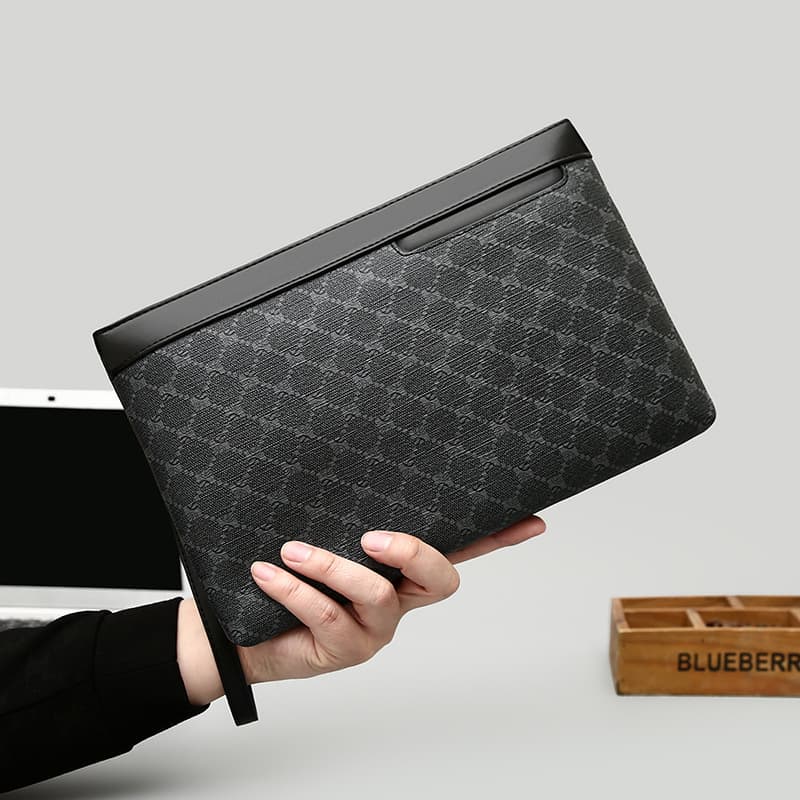 Cross-Border Business Clutch Bag for Men, Large Capacity Wallet, Fashionable Printed Men's Envelope Bag, Phone Bag, Drop Shipping