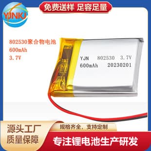 Polymer Lithium Battery 802530 600mAh 3.7V for Beauty Device, Dog Training Collar, KC Battery Factory Direct Sales