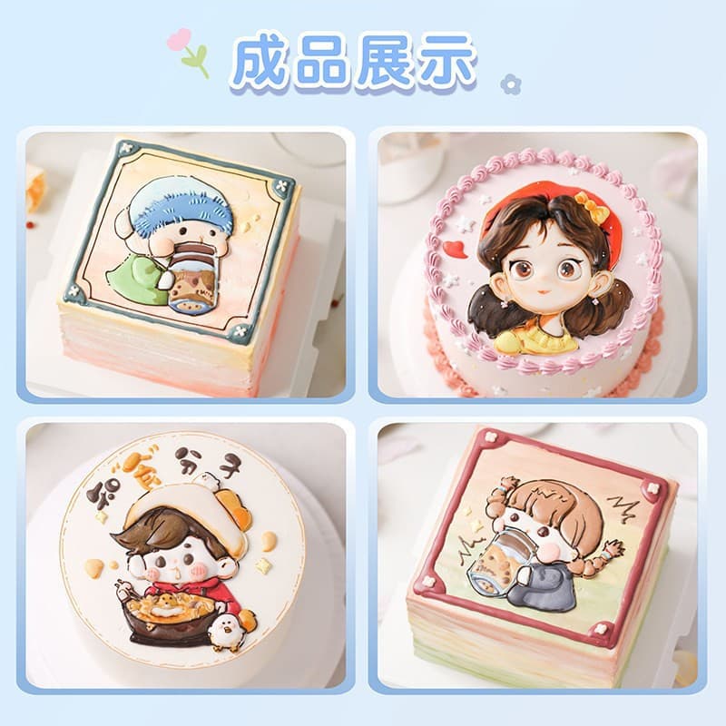 SHANIABELLE piping gel for transfer writing, drawing, piping, 3D figurines, buttercream, and fondant baking ingredients
