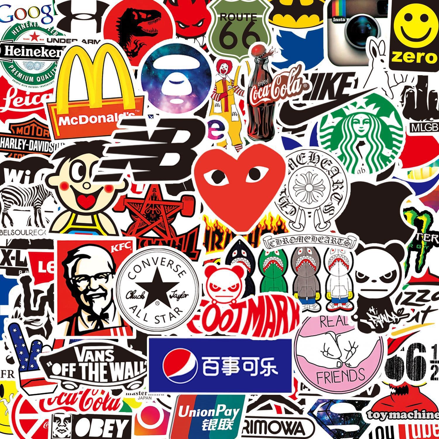 Cross-Border Oversold Trendy Toy Stickers Luggage Stickers Helmet Motorcycle Electric Vehicle Decals DIY