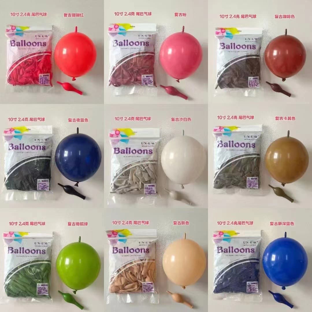 10-inch tail balloon love shape arrangement balloon wedding room balloon shop pin tail celebration wedding birthday party balloon