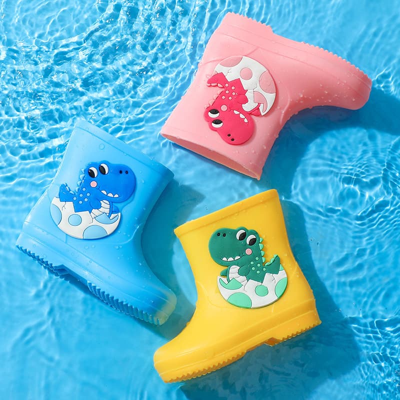 New Children's Rain Boots, Cute Cartoon Rain Boots for Boys and Girls, Waterproof Rubber Shoes for Students and Toddlers