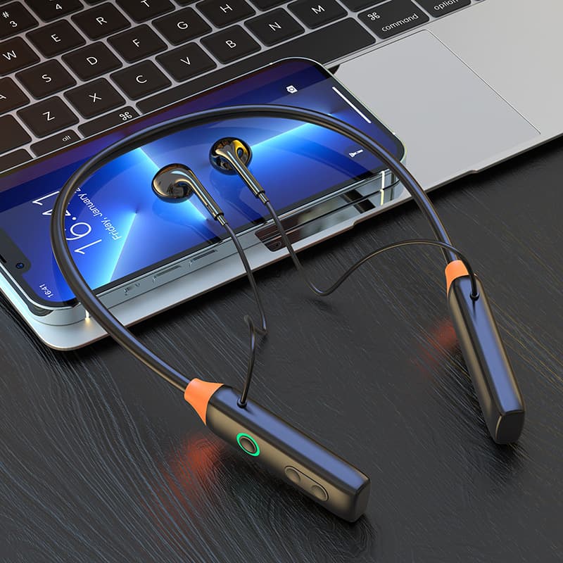 New Wireless Neckband Microphone with Monitoring, Camera Bluetooth, Karaoke, Sports, and Audio Recording