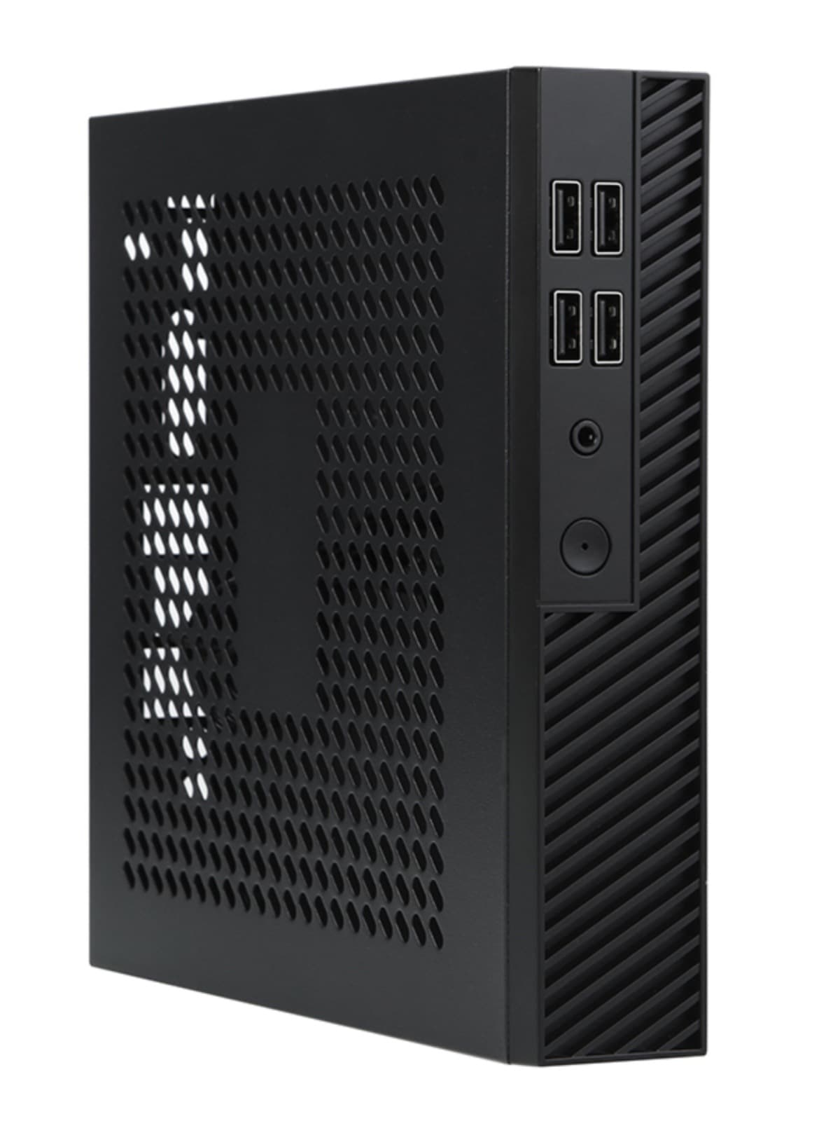 SKTC DX01 Mini Small Chassis Thin ITX Chassis Industrial Control Palmtop Computer Mini Low-Profile Back-Mount