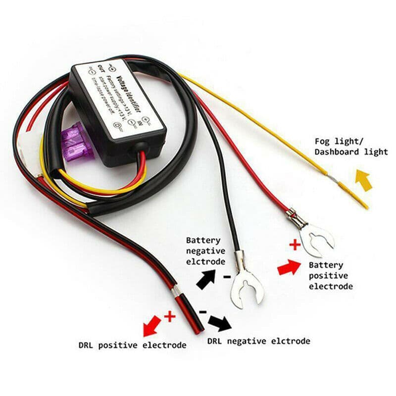 LED Daytime Running Light Controller Dimming Delay Wire Multi-Function LED DRL Controller Black Knight 211