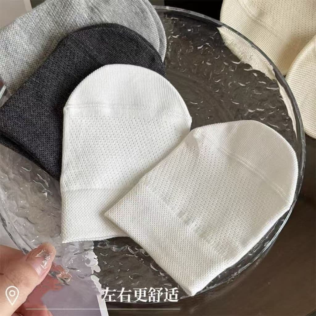 Half-Sole Boat Socks Women Low-Cut Invisible Anti-Slip Summer High Heel Sandals Tool Breathable Mesh Half Forefoot Socks