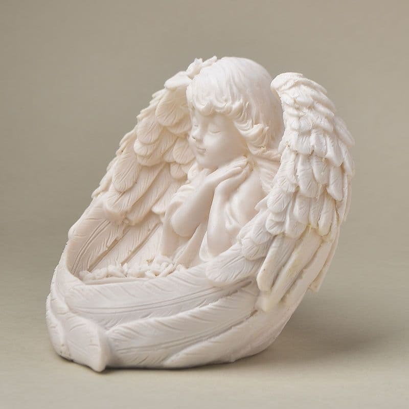 Resin Carved Craft Holy Angel Girl Statue Ornament European Home Living Room Decoration