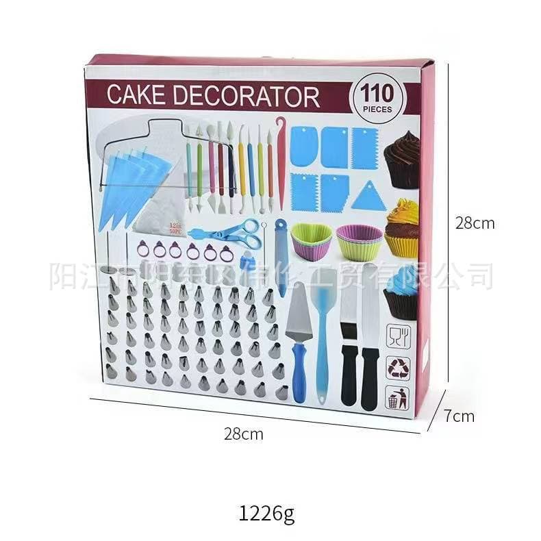 Silicone Baking Set Cake Cream Decorating Piping Tools Stainless Steel Nozzles Home Baking Accessories