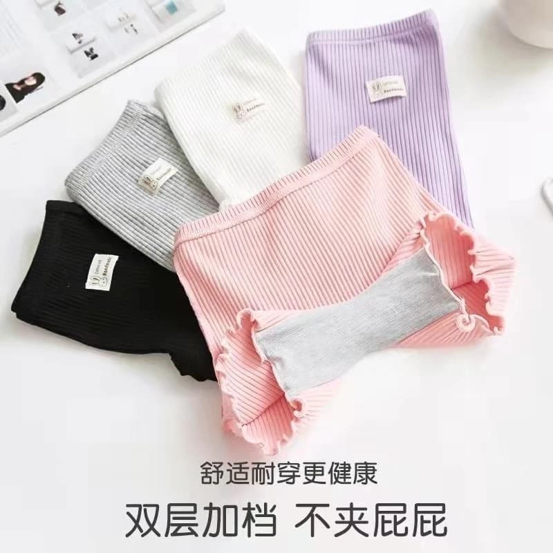 Girls' Safety Shorts Summer Thin Cotton Crotch Anti-Exposure Underwear for Young Girls and Older Children Boyshorts