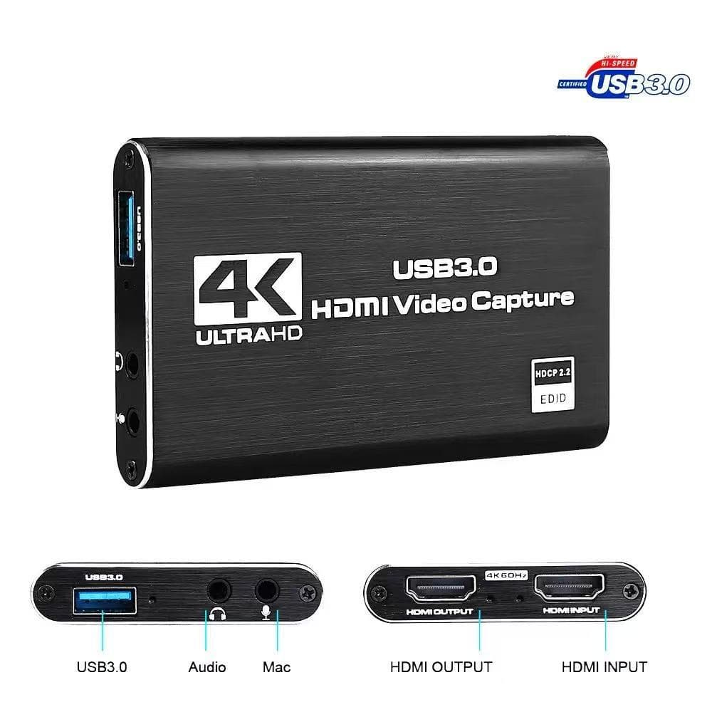 Cross-border USB 3.0 Capture Card, HDMI 4K Video Capture Card for Game Live Streaming Recording with MS2131
