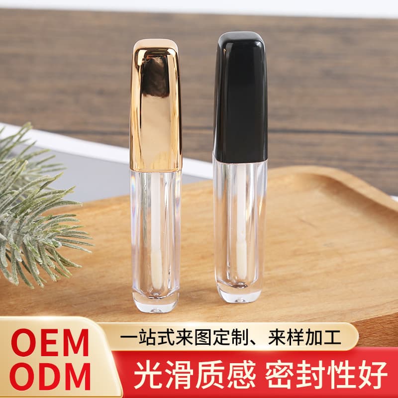 Manufacturer Supplies 2ml Mini Lip Glaze Empty Tube DIY Simple Lip Gloss Lipstick Sub-Bottle Empty Bottle Cosmetic Packaging