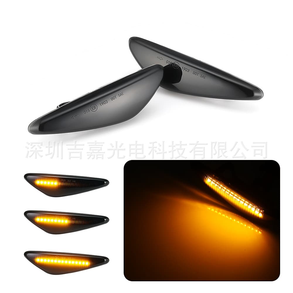 Compatible with Mazda 5 6 MX-5 RX-8 Fiat 124 Spider Abarth Sequential Side Marker Light