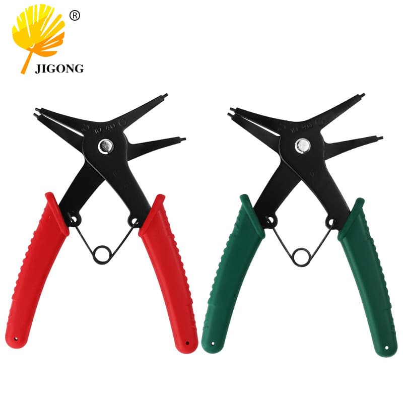 Dual-Purpose Retaining Ring Pliers, Two-in-One Dual-Purpose Circlip Pliers, Internal/External Circlip Pliers, Spring Installation/Removal Retaining Ring Pliers, Internal/External Circlip Pliers