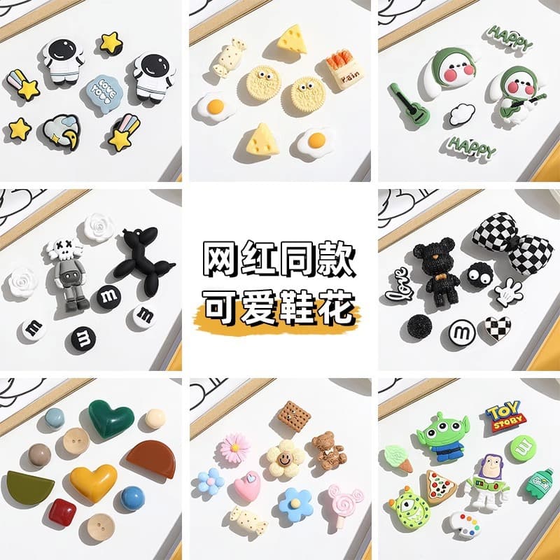 Crocs Shoe Charms 3D Sweating Dog Decoration Cute Cartoon Creative DIY Shoe Accessories Removable Shoe Buckle Shoe Decor