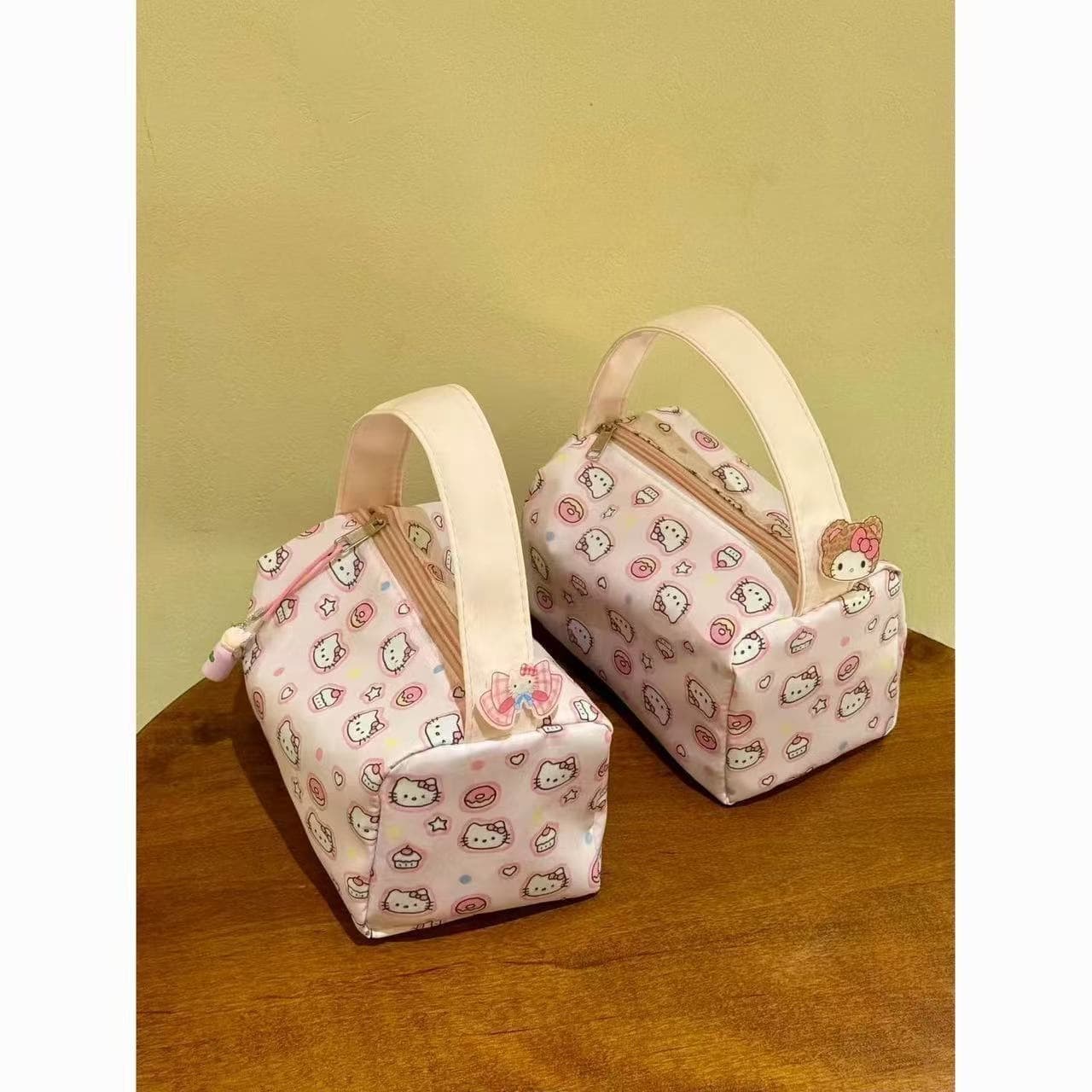2026 New Pink Cat High-Appearance Large-Capacity 3D Portable Cute Storage Bag Cosmetic Bag B19