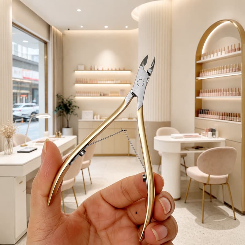 G09 Stainless Steel Cuticle Nipper Easy Cut Manicure Tool Cuticle Pliers Scissors Nail Clipper Nail Groove Hawkbill Cuticle Scissors