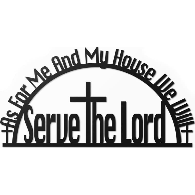 Vivegate "Me and My House" Metal Bible Verse Wall Decor
