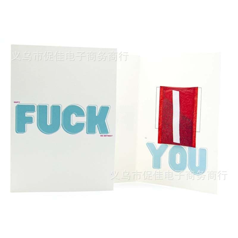 In Stock Happy F*cking Birthday - Glitter Bomb Card