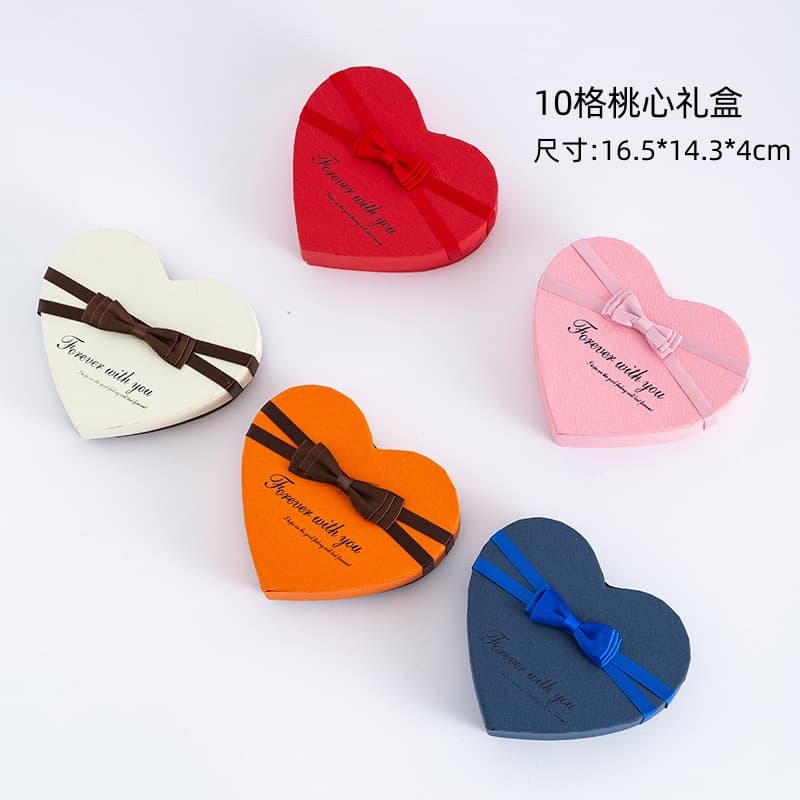 New 10-compartment heart-shaped chocolate gift box, chocolate packaging box, candy packaging gift box, Ferrero Rocher box